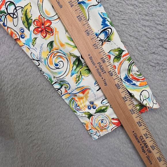 Susan Graver Style Jacket Womens S White Floral Colorful Embellished Stretch NEW - Picture 13 of 16